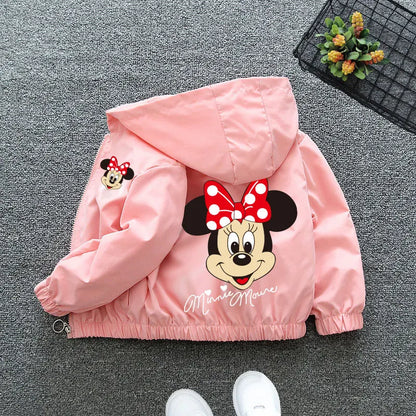 Boys Spiderman Hooded Jackets 1-10 Years Girls Spring Autumn Stitch Print Sports Coats Children Cartoon Outerwear Kids Clothes