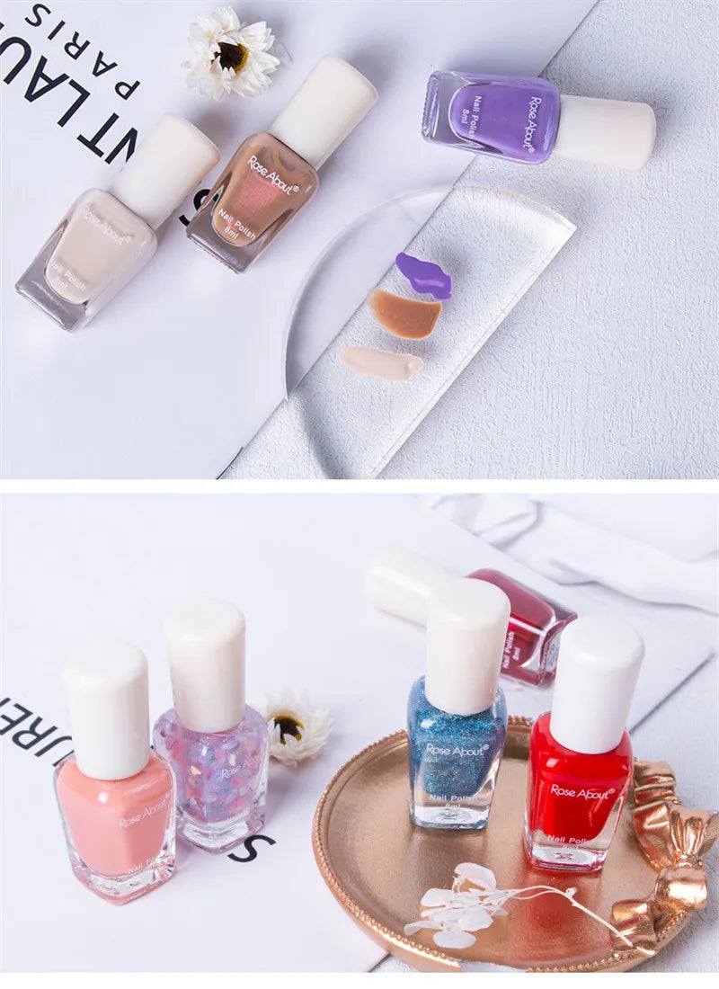 40 Colors Water-Based Nail Polish