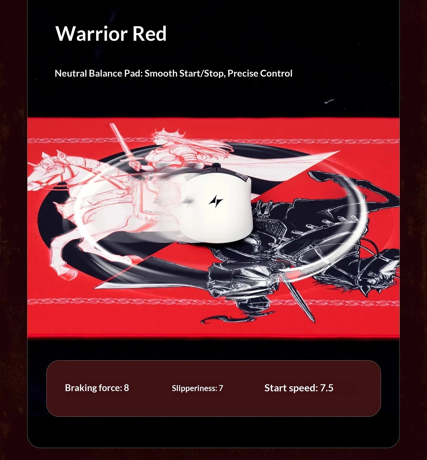Atk Warhorse Mousepad Illustrator New Year'S Limit E-Sports Mouse Pad Microfiber Fabric 4mm Mice Pad Pc Gamer Accessories Gifts