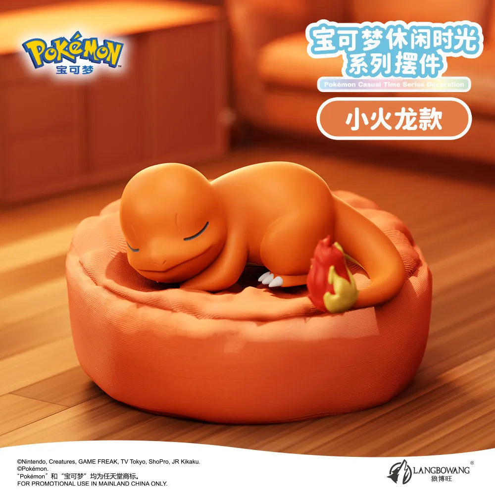 New In Stock Pokemon Eevee Sleeping Position Series Blind Box Sylveon Umbreon Flareon Jolteon Anime Desktop Decoration Model Toy