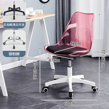 Transparent Swivel Office Chair