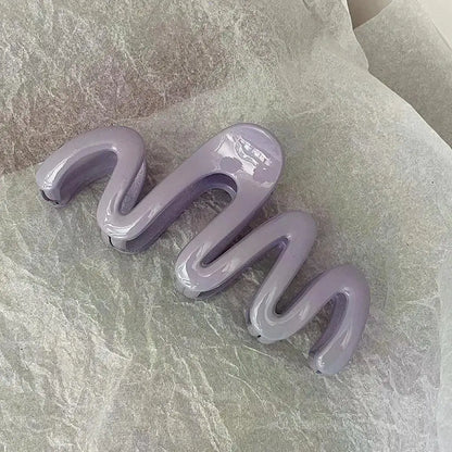 Jelly Wave Hair Claw Clip
