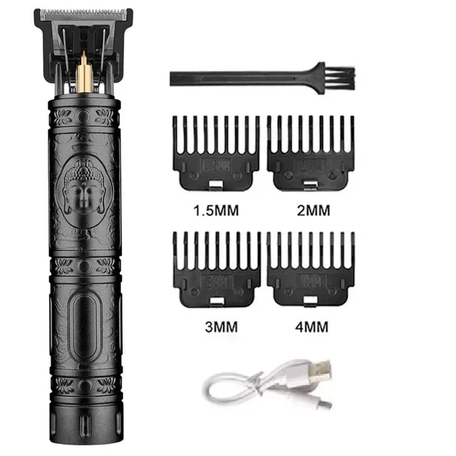 T9 Carving Vintage Hair Clipper For Mens Grooming Essential Tools USB Fast Rechargeable Beard Hair Trimmer Provide Precise Shave
