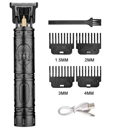 T9 Carving Vintage Hair Clipper For Mens Grooming Essential Tools USB Fast Rechargeable Beard Hair Trimmer Provide Precise Shave