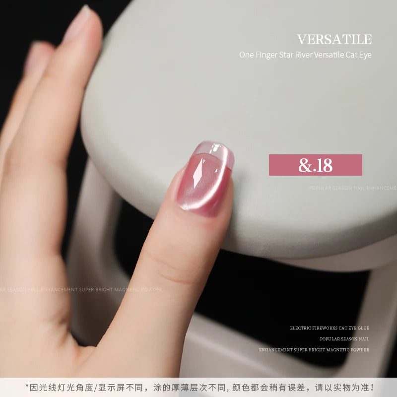 36color/set Star River Cat Eye Gel Nails Polish 15ml Magnetic Gel Glass Beads Semi Permanent Soak Off UV Nail Gel For Nail Salon