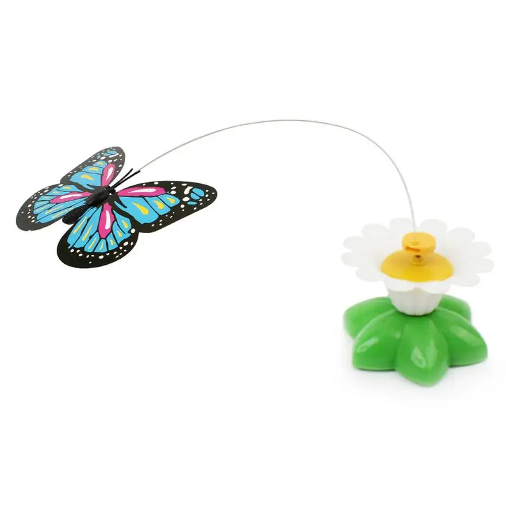 Electric Butterfly Cat Toy Shake Rotating Flying Automatic Humming Bird Intelligence Training Funny Pet Toys Random Color
