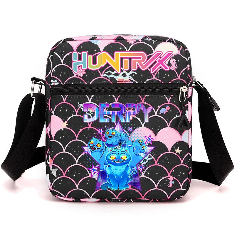 New⭐️ KPOP Shoulder Bag Crossbody Bags Double-deck Storage Bag Large Capacity Square Zip Storage Sports Bag Fans Gift