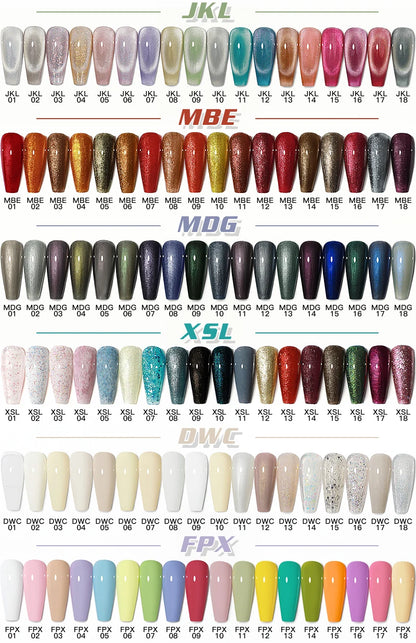 AS 18pcs 15ml Nail Gel Polish Set Red Dark Vernis Semi Permanent Nail Art Supplies Manicure UV Gel Nail Varnish Kit With Chart