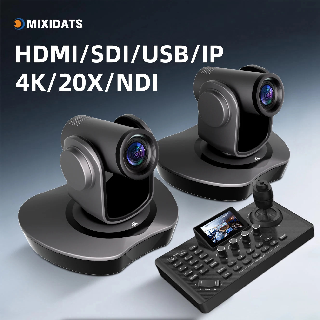 4K PTZ Video Conference Camera Kit with 20X Zoom & NDI