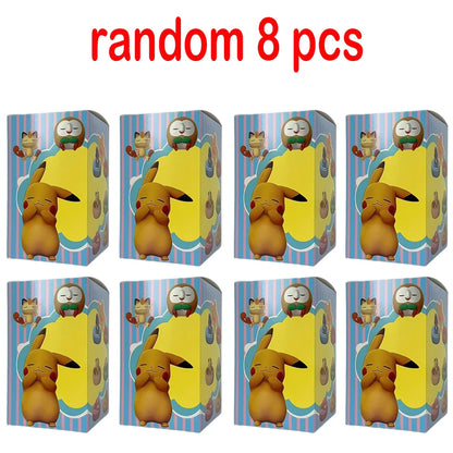 Anime Pok é mon blind box Model Figure 1-12 pcs Pikachu sleep Series Interior Hand Sleeping Position Toys Gift for sfriends
