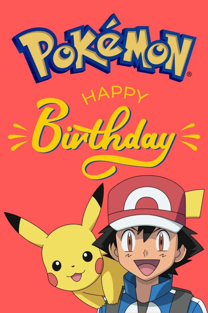 Pikachu Photography Backdrop For Kids Birthday Party Supplies Background Cake Table Decor Banner Room Decoration Poster