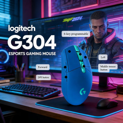 Logitech G309 Kamisato Ayaka Special Edition Wireless Bluetooth Dual-Mode Esports Mouse Hybrid Switches+G102/G203/G304/G305/M220