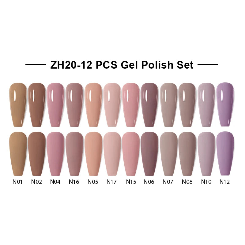 NAILCO 15ml Gel Nail Polish Set 30pcs/Lot Gel Polish Nail Soak Off UV LED Semi-Permanent Varnishes Nail Art Salon Free Shipping