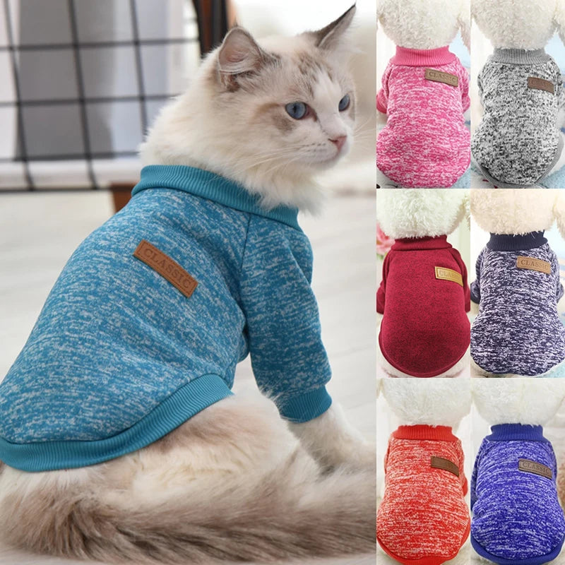 Pet Sweater Coat for Cats & Small Dogs 🐱🐶