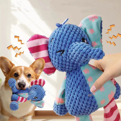 Durable Pet Dog Plush Toy for Small Breeds - Animal Shape Squeaky Chew Cleaning Toy for Chihuahua Yorkshire Bichon Puppies