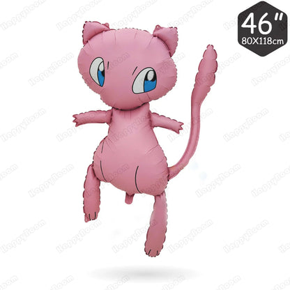3D Pokemon Balloon Children Happy Birthday Party Decoration Pikachu Fire-breathing dragon Mew Anime Figure Balloons toy gift