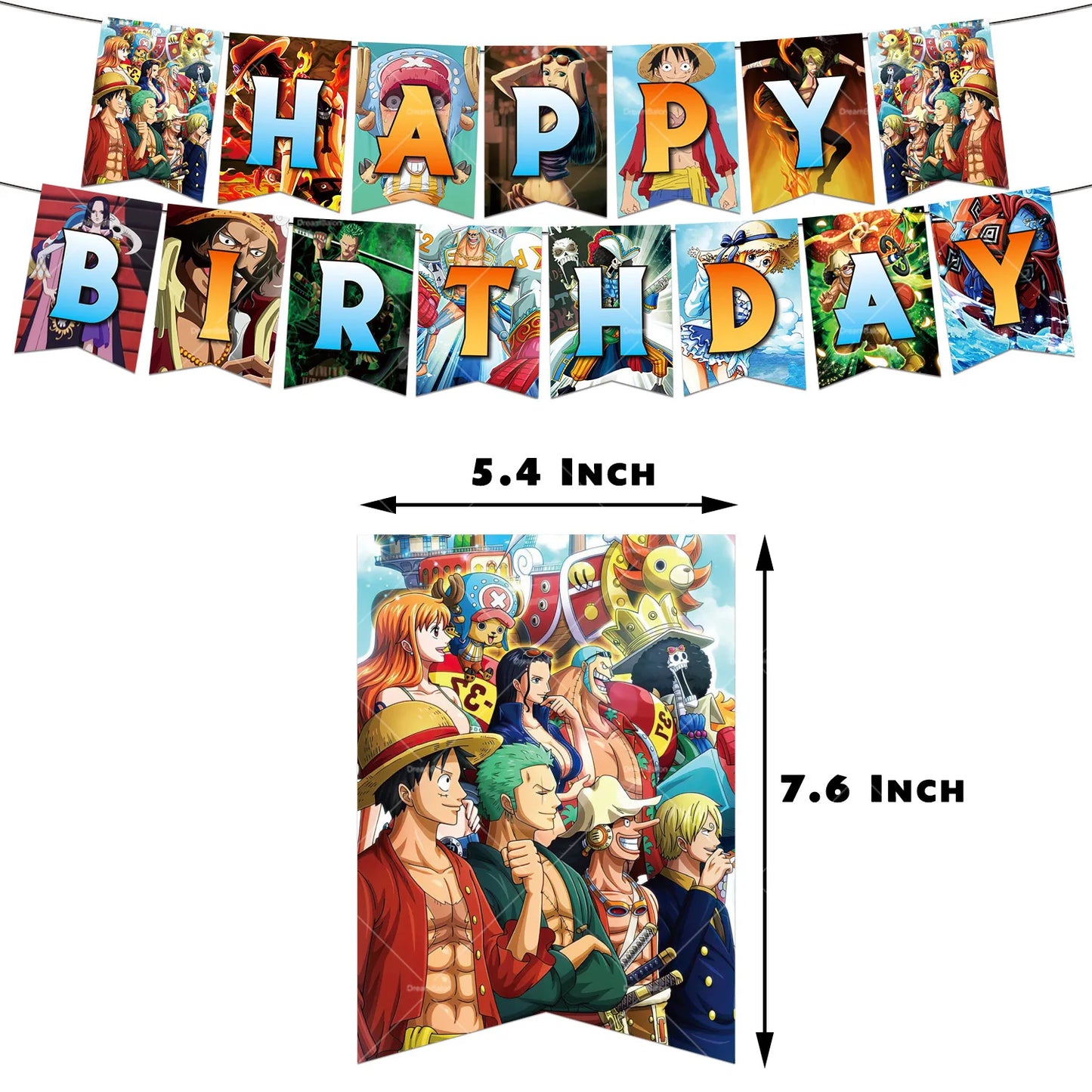 One Piece Luffy Foil & Latex Birthday Balloon Set 🎉🏴‍☠️