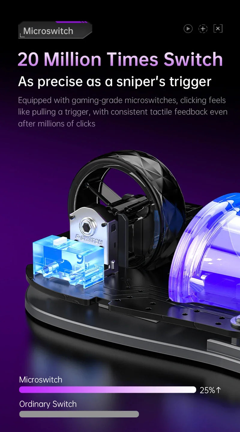 Lenovo Tri-mode Wireless Bluetooth Mouse Lightweight Computer Rgb Illuminated Gaming Mouse Portable Tablet Universal Mouse