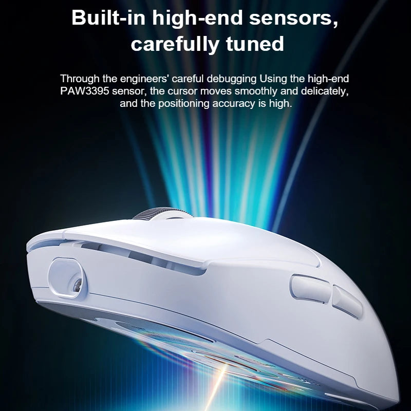 AULA SC680 Gaming Mouse Three Mode 2.4G Bluetooth Wireless Mouse 26000DPI Lightweight Mouse Paw3395 E-sports Gamer For PC