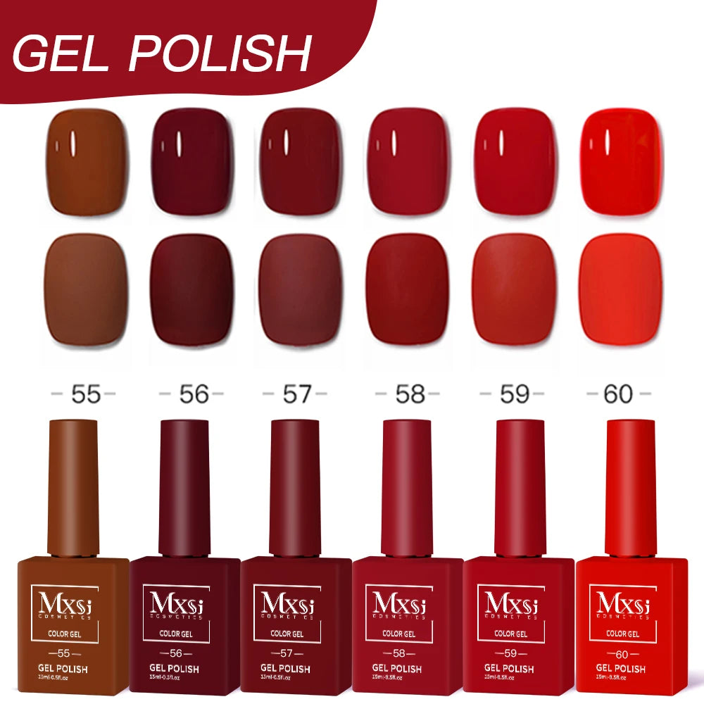 Nail Gel Polish Set DIY Nail Art 6pc Semi Permanent UV LED Gel Kit For Nails Decoration Manicure Soak Off Painting Vernis Design