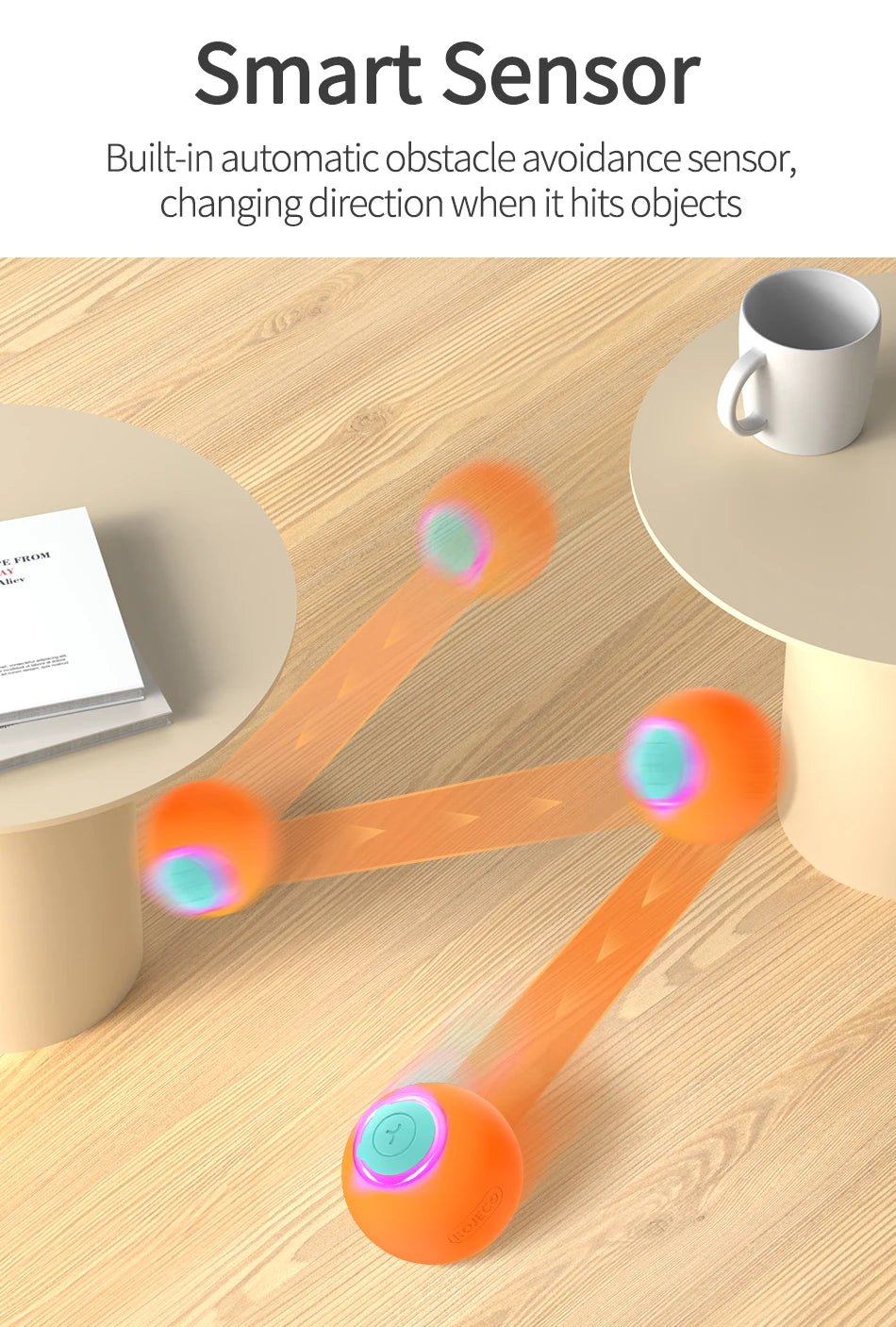 ROJECO Smart Cat Rolling Ball