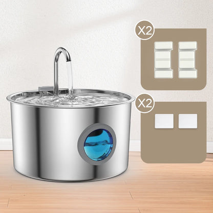 Stainless Steel Pets Water Fountain 108oz 🐱💧