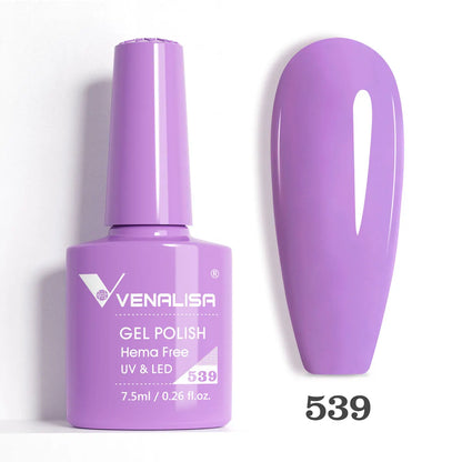 Venalisa VIP5 Nail Gel Polish HEMA/TPO FREE Full Coverage Beautiful Semi Permanent Soak Off UV LED Gel Nail Polish Gel Lacquer
