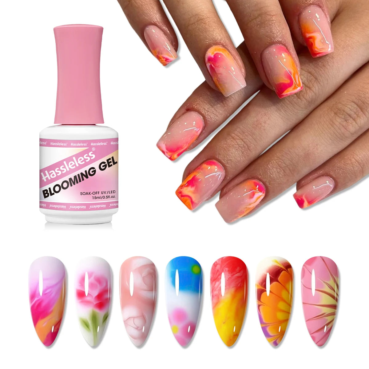 This 15ml nail blooming gel is a functional gel with a blooming effect that enhances the artistry and beauty of nail art. It is