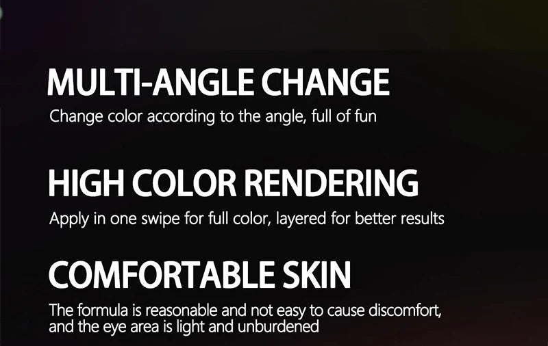 Chameleon Liquid Eyeshadow Long Lasting Multichrome Duochrome Eyeshadow Pigments Aurora Eyeshadow Glitter Makeup Party Cosmetic