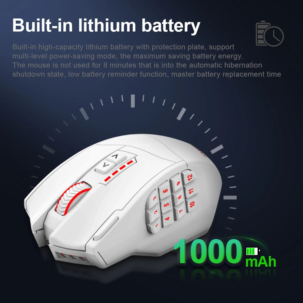 E-YOOSO X-33 RGB USB 2.4G Wireless Gaming Mouse 16000 DPI 16 buttons Programmable game Optical mice for Computer PC Laptop