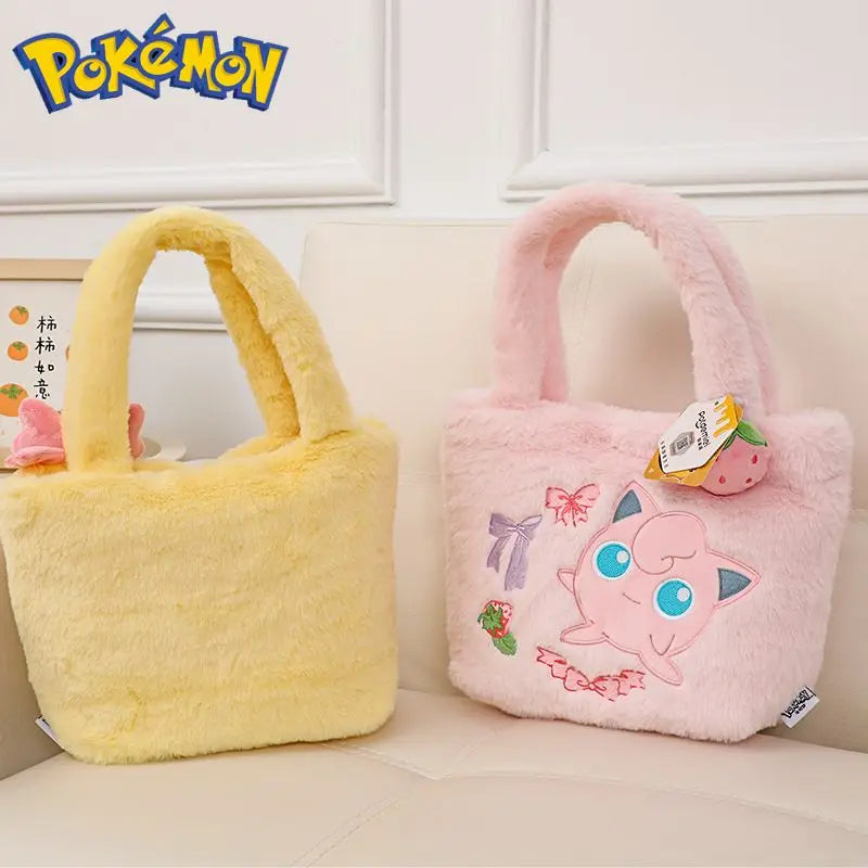 Pokemon Pikachu Plush Handbag Cute Crossbody Backpack Clefairy Storage Gift Bag Stuffed Doll Style Portable Daily Use