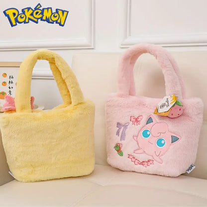 Pokemon Pikachu Plush Handbag Cute Crossbody Backpack Clefairy Storage Gift Bag Stuffed Doll Style Portable Daily Use