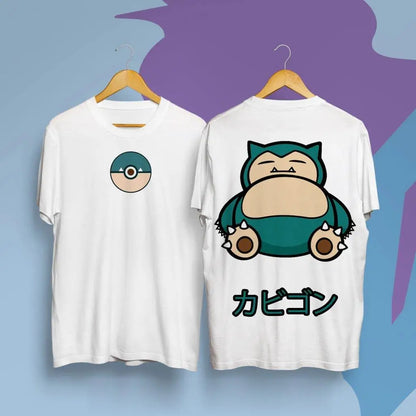 Unsiex Pokemon Snorlax T Shirt Men Women Cotton Short Sleeve Graphic Print Casual Tops Anime Tee 2026 Summer Cartoon Y2k Clothes