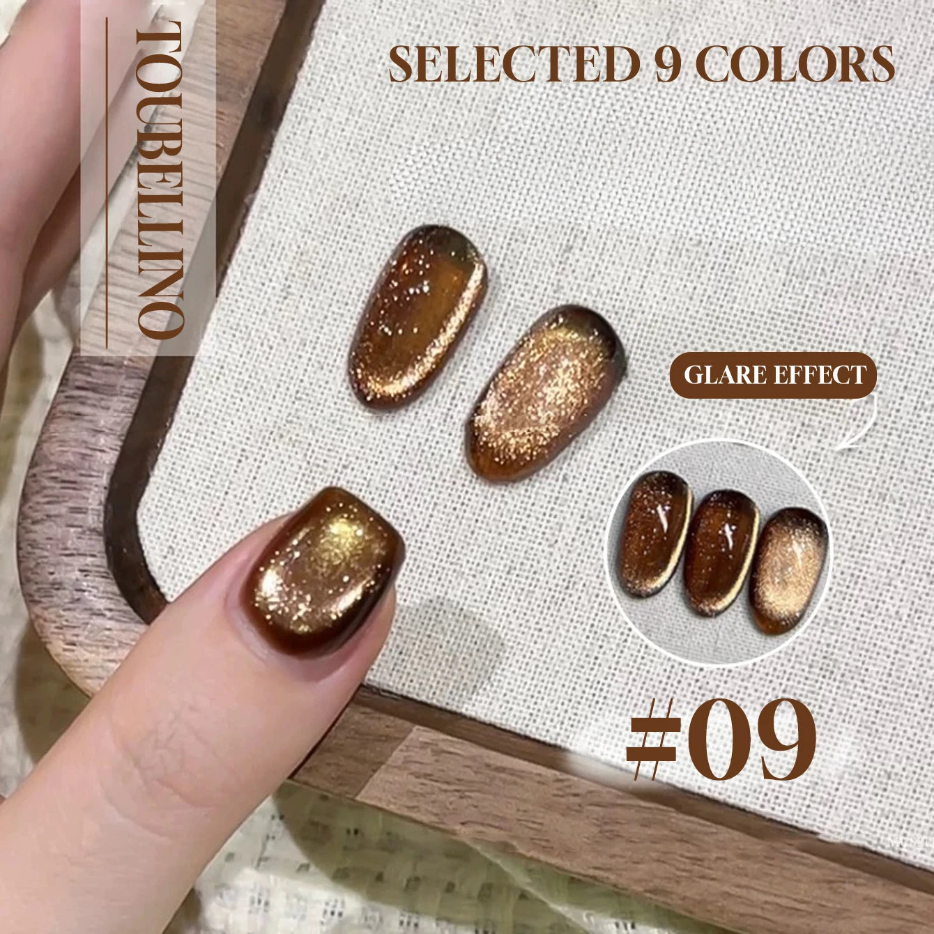 MIANEL 12ML Glass Bead Cat Eye Gel Nail Polish Flash White Spar Nude Color Magnetic Nail Polish White Nails Summer Nails 1-12pcs