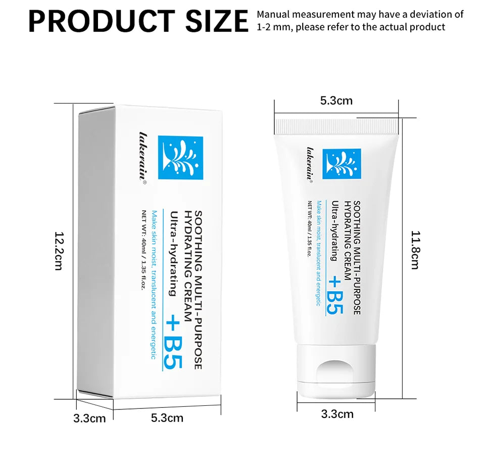 lakerain B5 Soothing Multi-Purpose Hydrating Cream: Healing Ointment for Dry & Irritated Skin