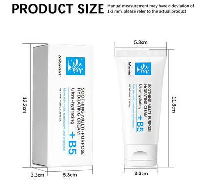 lakerain B5 Soothing Multi-Purpose Hydrating Cream: Healing Ointment for Dry & Irritated Skin