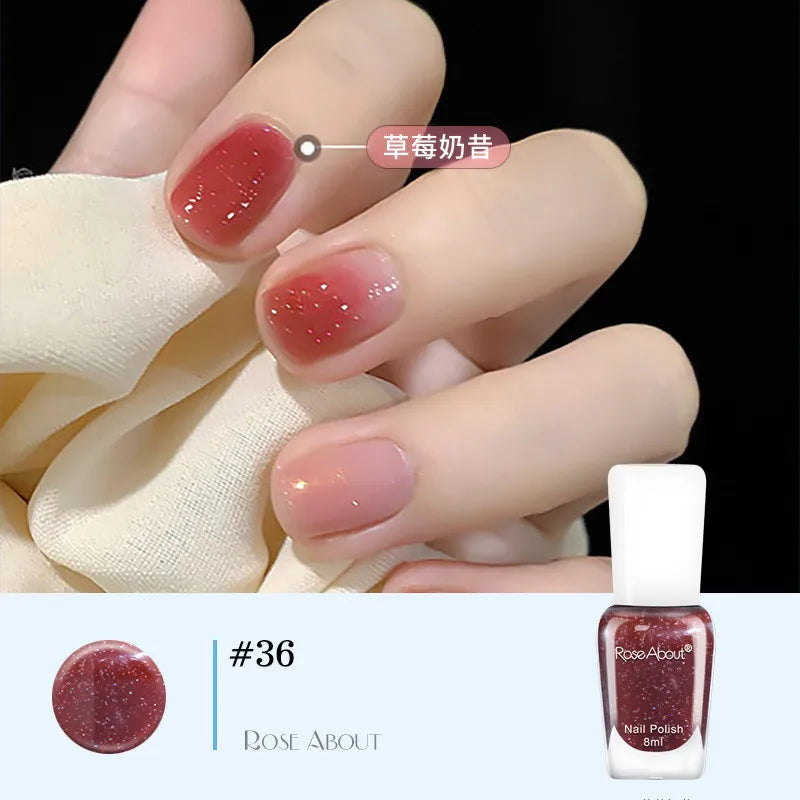 40 Colors Water-Based Nail Polish