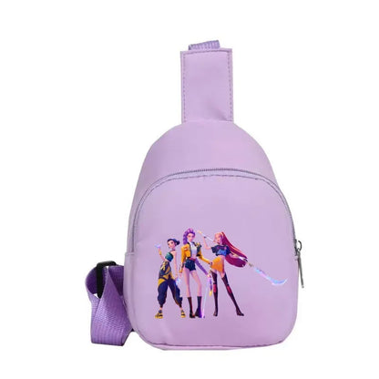 New Children Chest Bag Anime Cartoon Alphabet Fashionable Shoulder Diagonal Straddle Bag Girl Boy Cartoon Casual Chest Bags