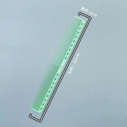 Hair Cutting Comb With Scale Cyan Yellow Ruler Haircut Combs Barber Shop Hairdressing Hairbrush Salon Styling Tools Y0521