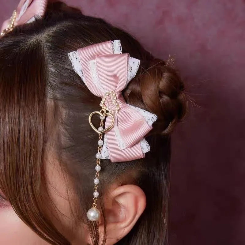 Lolita Hair Bow Clip Set.