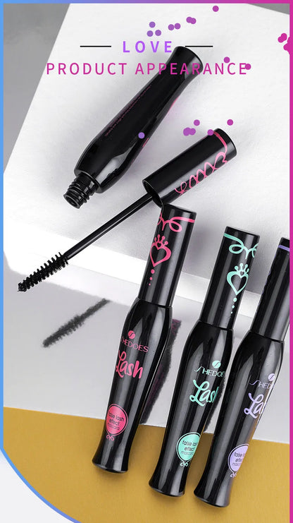 SHEDOES Curling Mascara 3-Pack: Waterproof Lash Lift with Plant Squalane