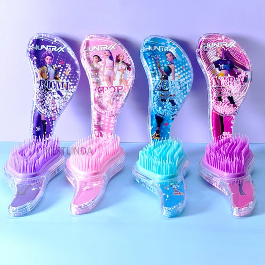 4/1PCS New KPop Demon Hunters Comb Cartoon Rumi Mira Zoey Air Cushion Massage Comb Anime Peripheral Student Comb Girl Birthday