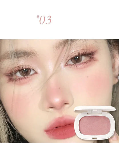Face Blusher Matte Natural Cheek Tint Brighten Face Contouring Waterproof Cosmetics Blush Powder Soft Female Makeup 1pcs Blusher