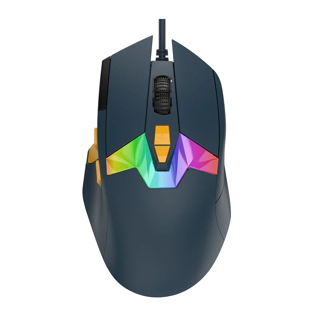 DAREU A980 Wired Gaming Mouse 8KHz 26000 DPI PAW3395 RGB Optical Sensor Ergonomic Programmable Mice for PC Laptop Gamer