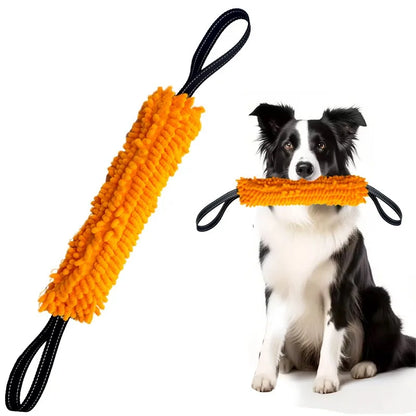Dog Training Bite Stick Double Handle Interactive Toy Teeth Grinding Dog Training Stick Pet Dog Training Jute Sleeve Dog Toys