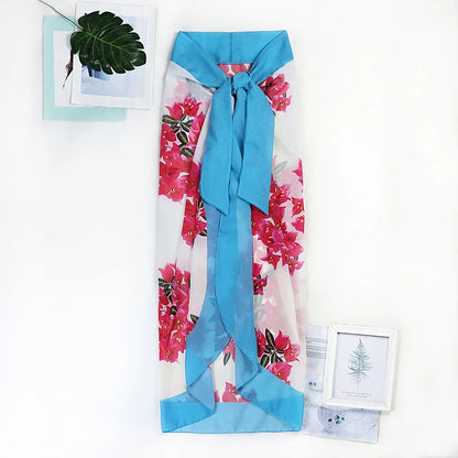 2024 Sexy Women's Swimsuit with Skirt One-Piece Swimwear Vintage Ruffle V Neck Cover Up Bikinis Set Beachwear Bathing Suit