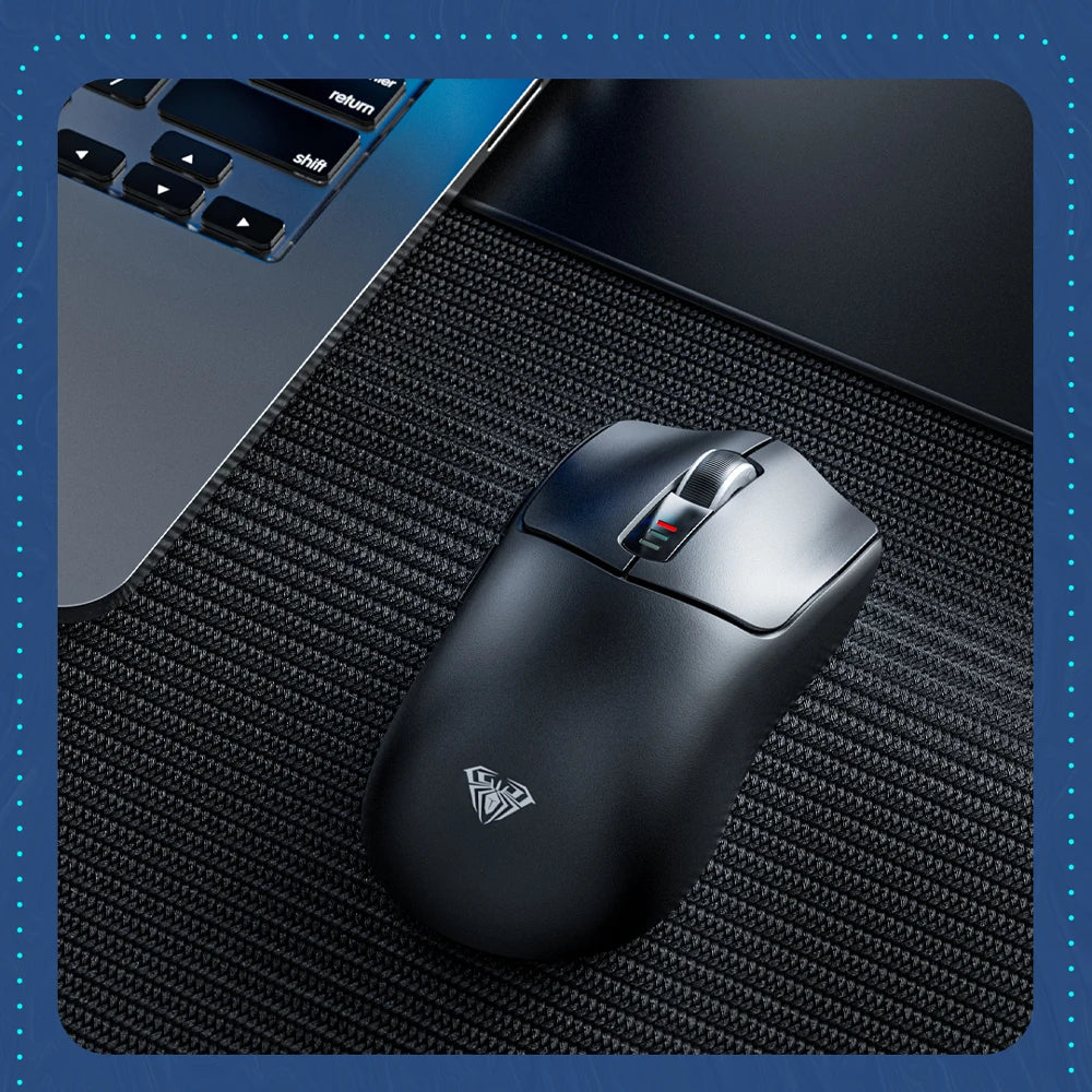 AULA SC580 Gaming Mouse Tri-mode Rechargeable Ergonomic Bluetooth Mouse 10000 DPI E-sports Lightweight Mice for Office Gaming