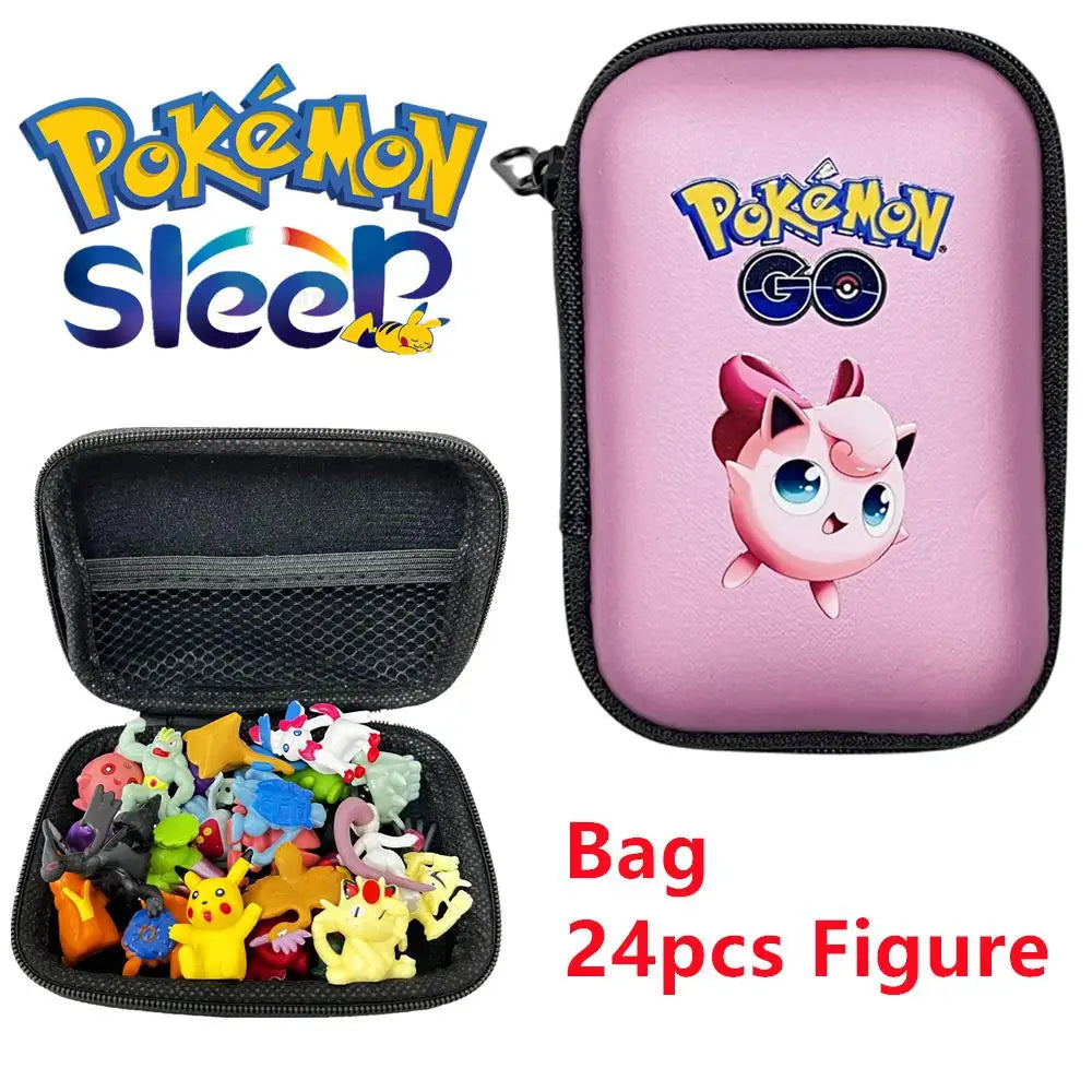 24pcs/Bag Set 2-3cm Pokemon Bag Figures Toy Bulk Anime Mini Doll Figurine Small Pocket Monster Birthday Gift Toys