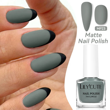 LILYCUTE 7ml Matte Nail Polish - 28 Autumn Colors