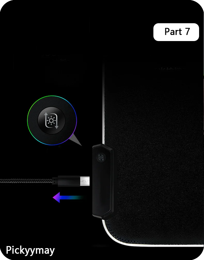 CosmicGlow RGB Desk Mat